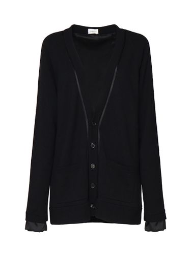 Long Cardigan In Pure Wool - Saint Laurent - Modalova