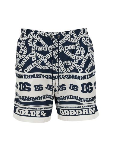 Logo Print Swim Shorts - Dolce & Gabbana - Modalova
