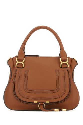 Brown Leather Medium Marcie Handbag - Chloé - Modalova