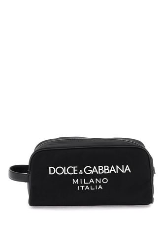 Rubberized Logo Beauty Case - Dolce & Gabbana - Modalova