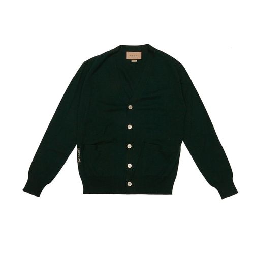 Gucci Logo Embroidered Cardigan - Gucci - Modalova