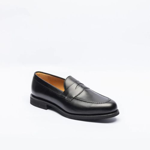 Loafer Black Calf With Rubber Sole - Berwick 1707 - Modalova