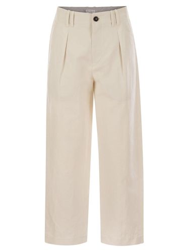 Front Pleat Straight-leg Trousers - Brunello Cucinelli - Modalova