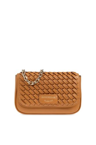 Shoulder Bag With Decorative Weave - Emporio Armani - Modalova