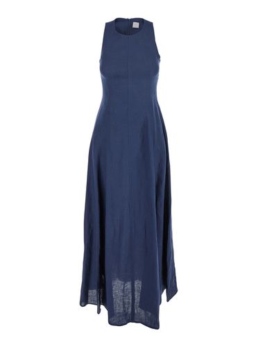 Long Sleeveless Dress In Linen Woman - Eleventy - Modalova