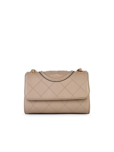 Fleming Small Leather Crossbody Bag Nude - Tory Burch - Modalova