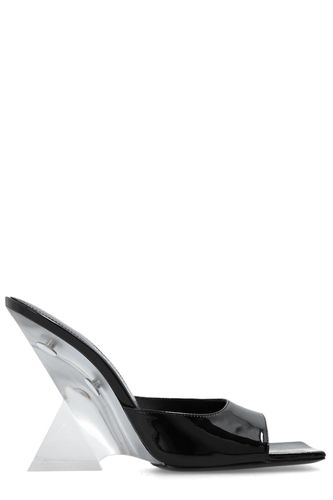 Cheope Glossy Wedge Square-toe Mules - The Attico - Modalova