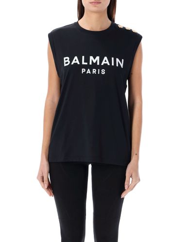 Balmain 3-button Tank Top - Balmain - Modalova