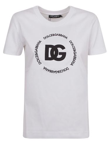 Logo Round Neck T-shirt - Dolce & Gabbana - Modalova