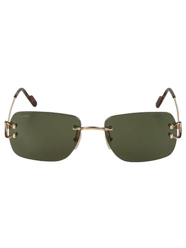 Frame-less Square Sunglasses Sunglasses - Cartier Eyewear - Modalova