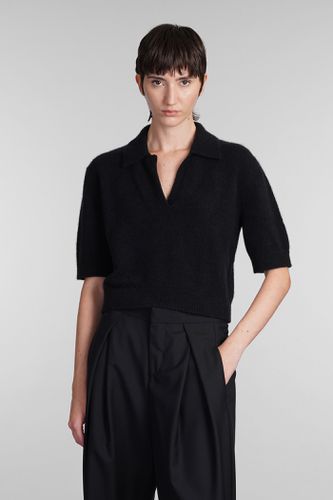 Laneus Polo In Black Cashmere - Laneus - Modalova