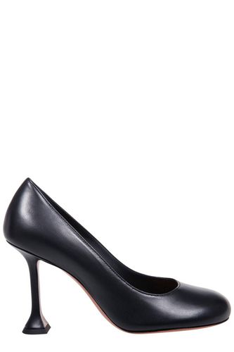 Amina Muaddi Iris Round Toe Pumps - Amina Muaddi - Modalova