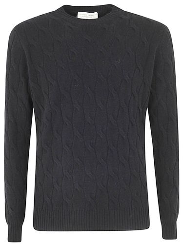 Wool Cashmere Long Sleeves Crew Neck Sweater With Braid - Filippo De Laurentiis - Modalova