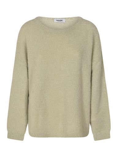 Base Rib Trim Knit Plain Sweater - Base - Modalova