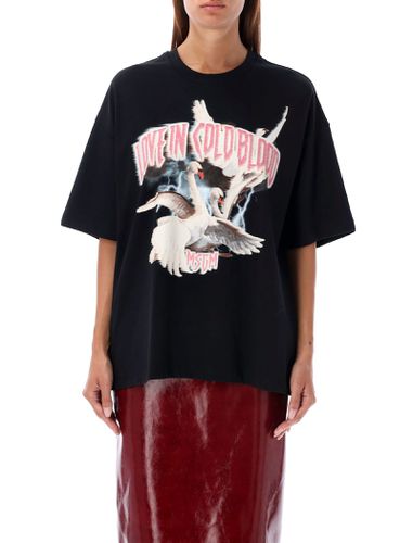 MSGM Printed T-shirt - MSGM - Modalova