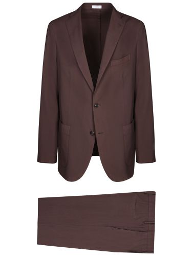 Boglioli Hopsack Brown Suit - Boglioli - Modalova