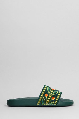 Casablanca Flats In Green Polyester - Casablanca - Modalova