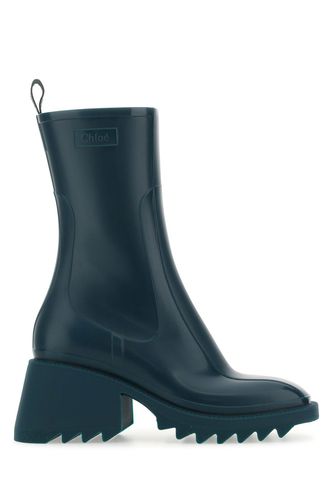 Bottle Green Rubber Ankle Boots - Chloé - Modalova