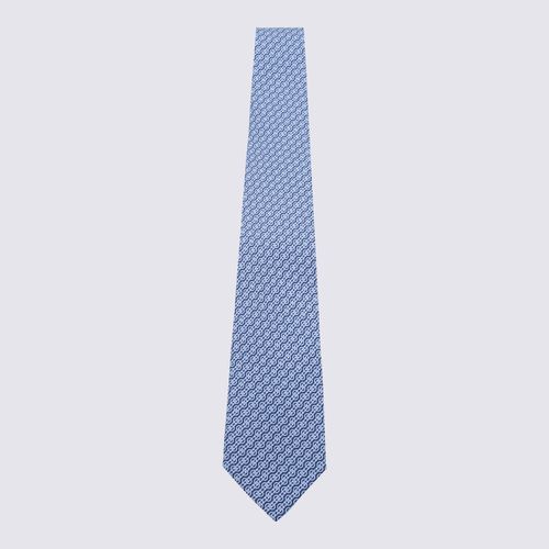 Ferragamo Blue Silk Tie - Ferragamo - Modalova