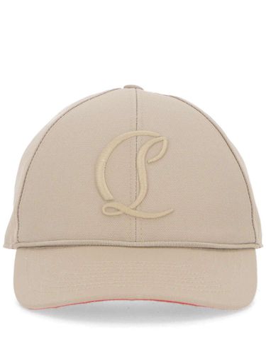 Logo Embroidered Baseball Cap - Christian Louboutin - Modalova