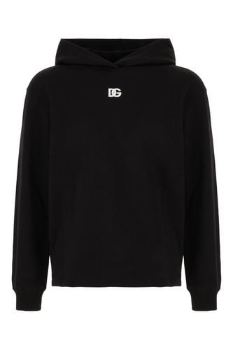 Black Cotton Sweatshirt - Dolce & Gabbana - Modalova