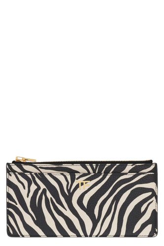 Printed Leather Card Holder - Tom Ford - Modalova