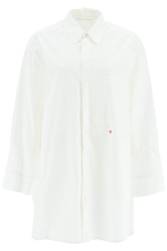 Shirt Dress With Bell Sleeves - Palm Angels - Modalova