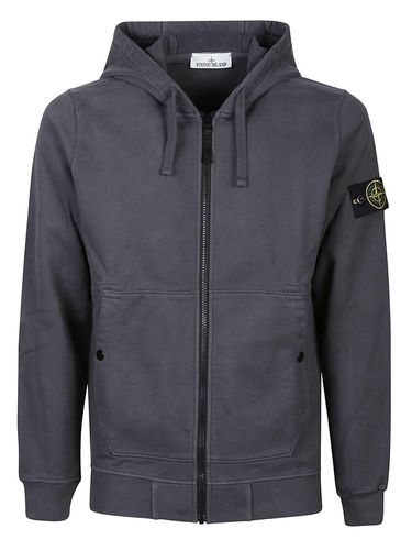 Logo Patch Zip-up Hoodie - Stone Island - Modalova