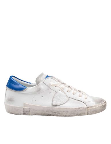 Prsx Low Sneakers In Leather Color And Bluette - Philippe Model - Modalova