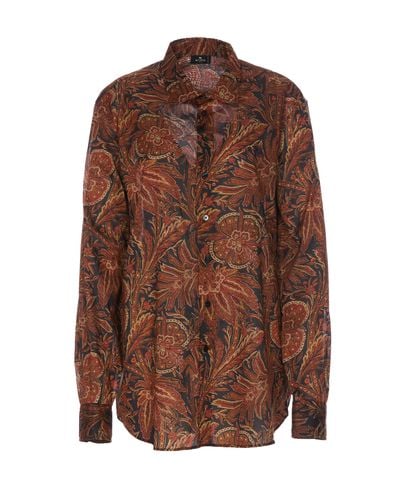 Etro Floreal Foliage Shirt - Etro - Modalova