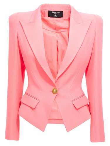 Balmain Pink Wool Jacket - Balmain - Modalova