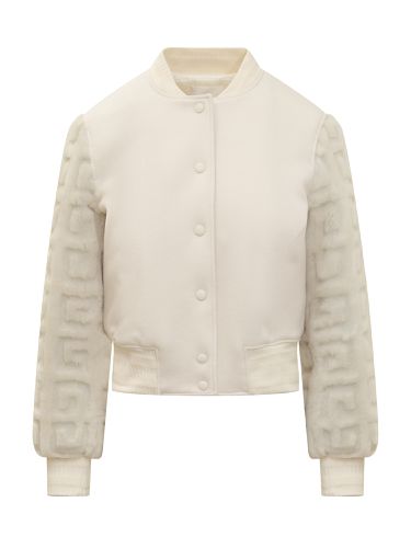 G Wool And Fur Short Bomber Jacket - Givenchy - Modalova