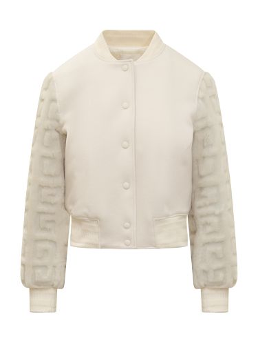 Wool And Fur Short Bomber Jacket - Givenchy - Modalova