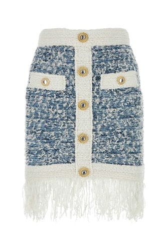 Balmain Embroidered Tweed Skirt - Balmain - Modalova