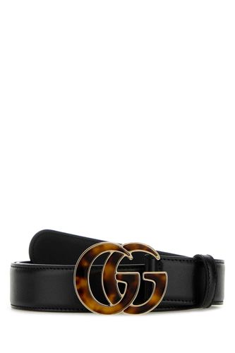 Gucci Black Leather Belt - Gucci - Modalova