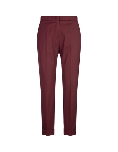 Burgundy Stretch Wool Cropped Trousers - Etro - Modalova