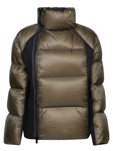 Dark And Blue Nylon Down Jacket - Sacai - Modalova