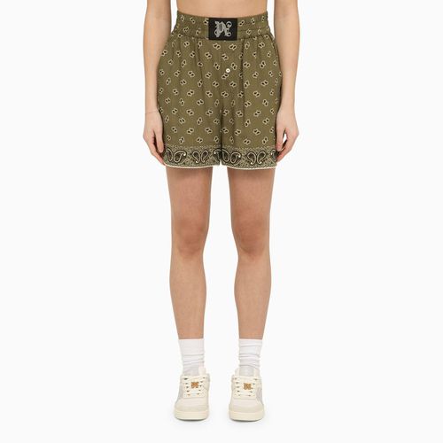 Shorts With Paisley Motif - Palm Angels - Modalova