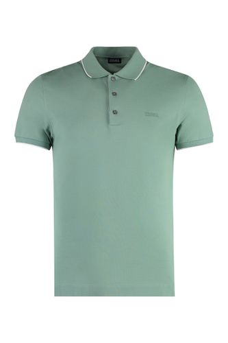 Short Sleeve Cotton Polo Shirt - Zegna - Modalova