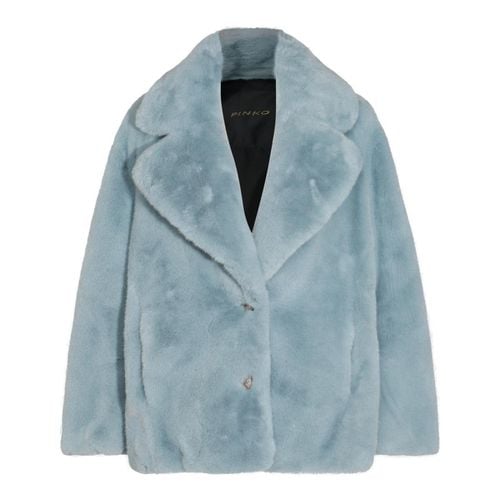 Pinko Single-breasted Fluffy Coat - Pinko - Modalova