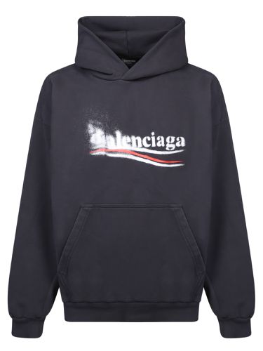 Balenciaga Logo Printed Hoodie - Balenciaga - Modalova