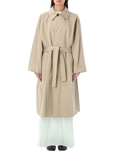 Raw Edge Trench Coat - MM6 Maison Margiela - Modalova