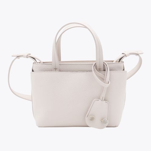 White Leather Top Handle Bag - Fabiana Filippi - Modalova