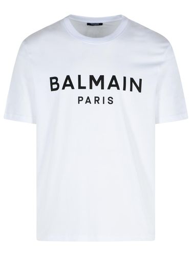 Balmain White Cotton T-shirt - Balmain - Modalova