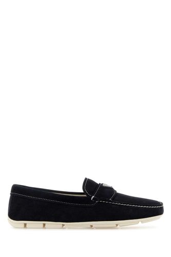 Prada Blue Suede Loafers - Prada - Modalova