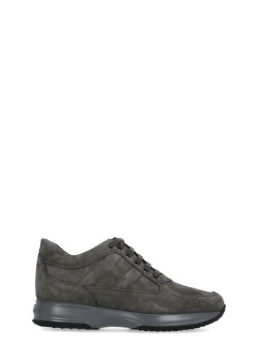 Interactive Grey Suede Sneakers - Hogan - Modalova