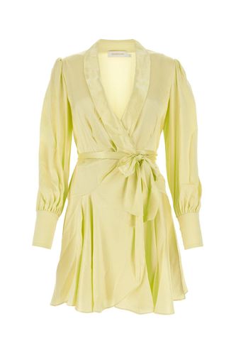 Zimmermann V-neck Satin Wrap Dress - Zimmermann - Modalova