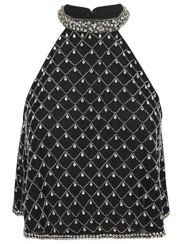 Polka Dot Printed Embellished Turini Top - Pinko - Modalova