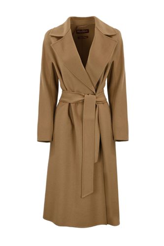 Double Breasted Belted Gown Coat - Max Mara Studio - Modalova