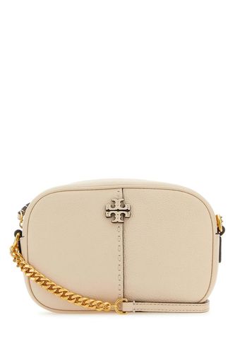 Ivory Leather Mcgraw Crossbody Bag - Tory Burch - Modalova